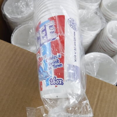 1000 Count Box of DMT-16 Icee'Us ICEE Beverage Paper Disposable Cold ...