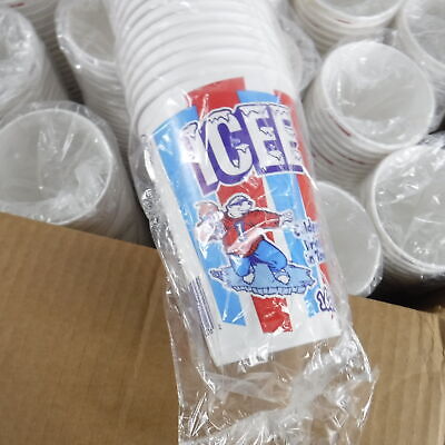 1000 Count Box of DMT-16 Icee'Us ICEE Beverage Paper Disposable Cold ...