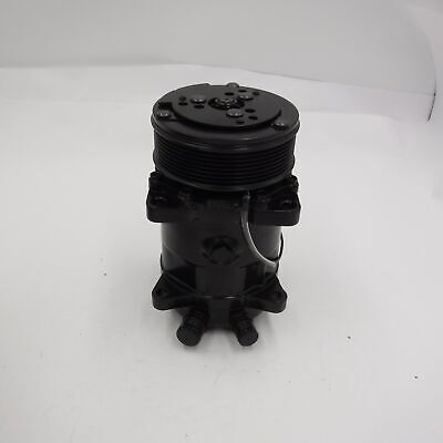 Black Sanden 508 AC Compressor; 8 Rib Serpentine Clutch R134A A/C ...
