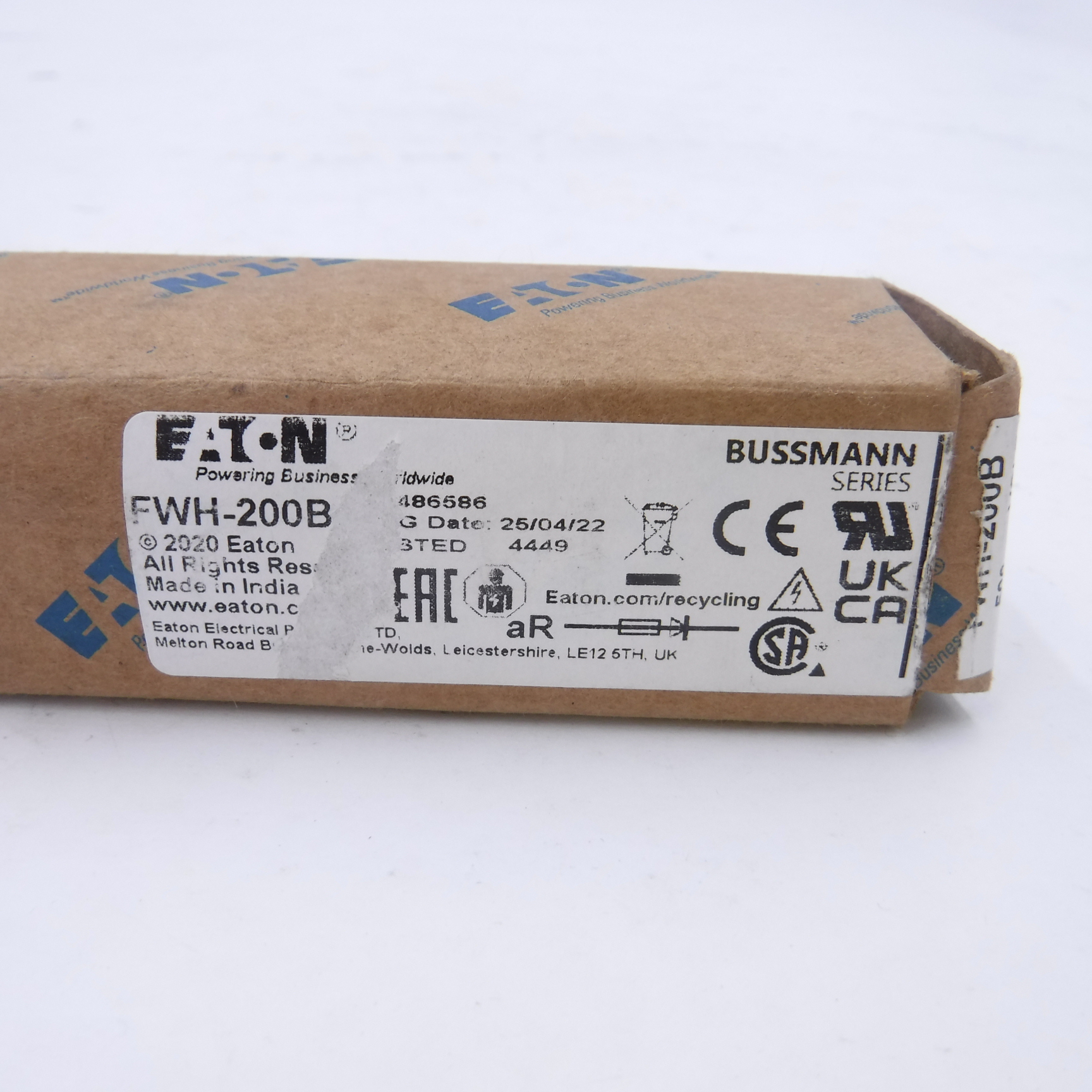FWH-200B Eaton | Fusibile Ad Alta Velocà 200A 500V - Serie FWH - Foto 10