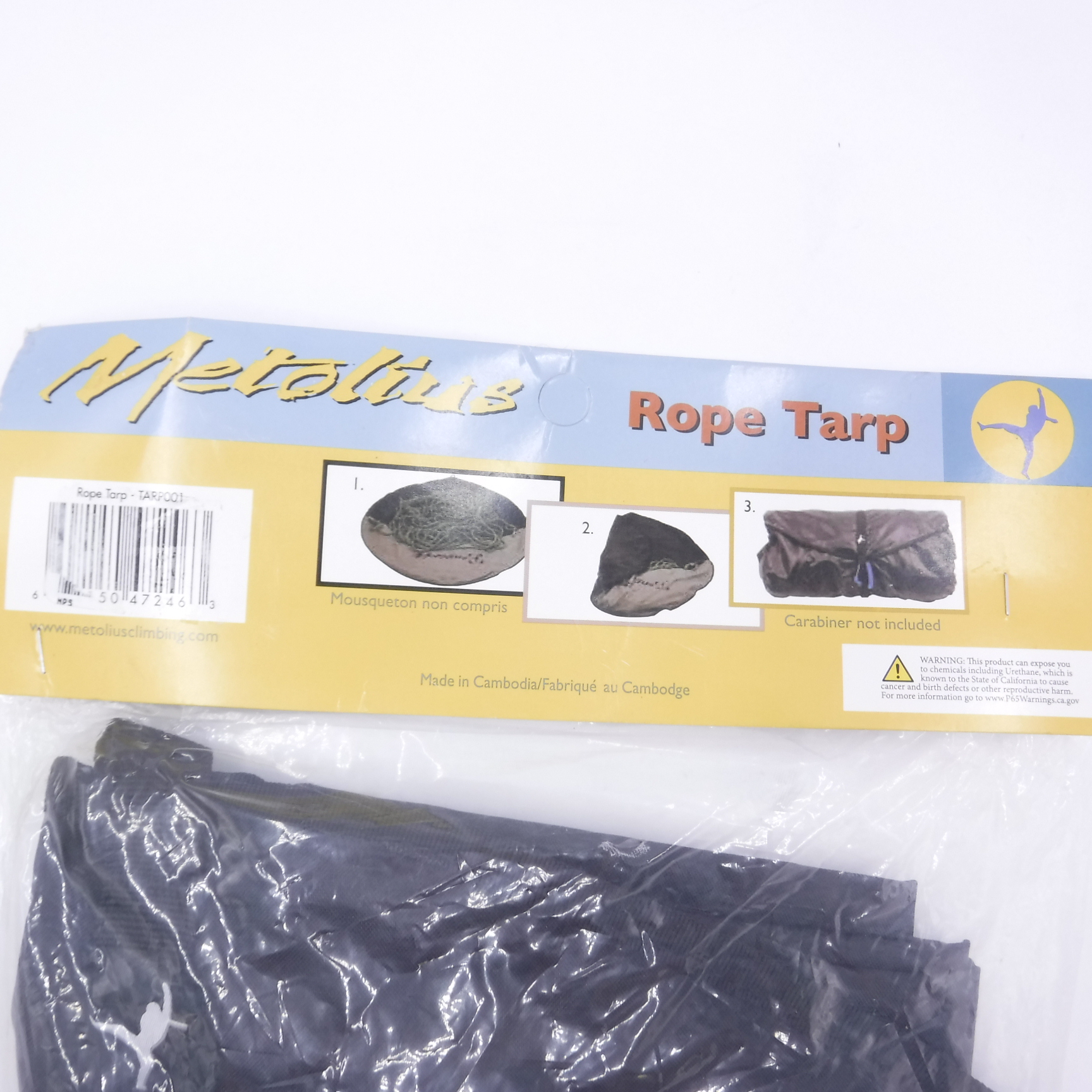 Metolius Rope Tarp 58 x 53 Oval Black/Grey 602150472463