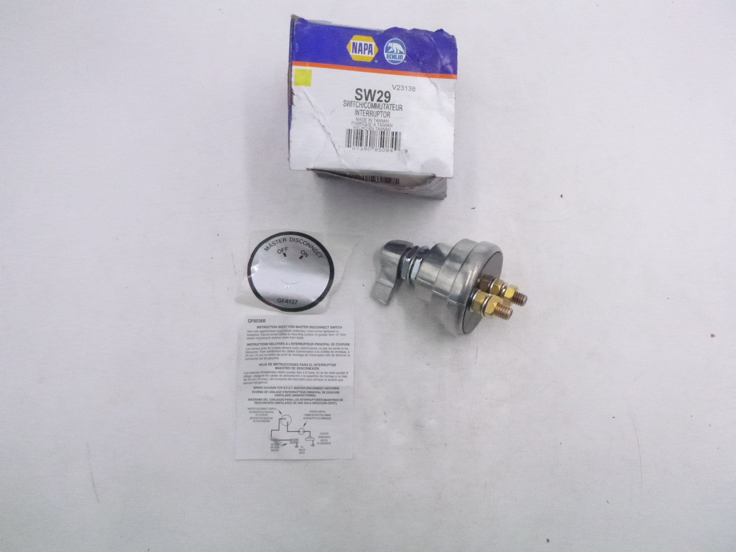 Napa Echlin Ignition Battery Disconnect Switch SW29 - OneClick Warehouse